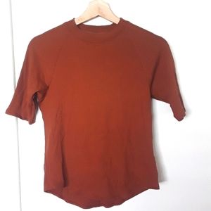 REI Cooperative Burnt Umber/Brownish Orange T-shirt. Size Small
